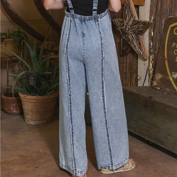 Denim Overalls Jumpsuit - Picture 4 of 11